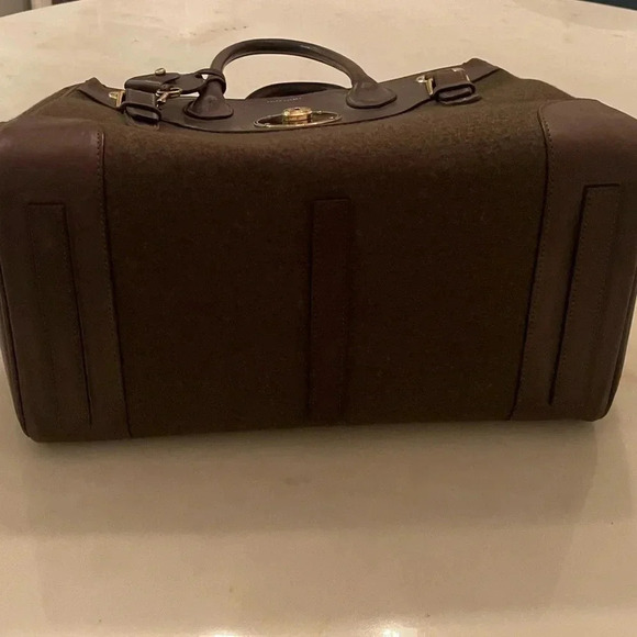 Ralph Lauren Collection Ricky 33 Bag Wool Leather Runway 2005 Satchel Purse - Picture 10 of 11